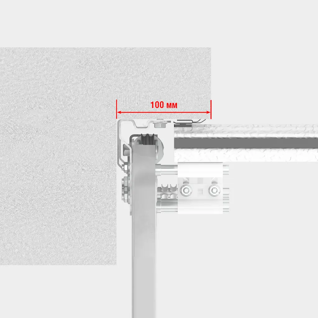 Установка ворот накладным монтажом